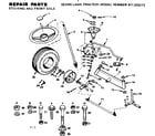 Craftsman 917255273 steering and front axle diagram