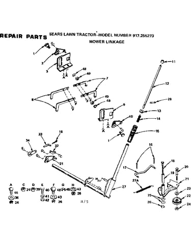 Mower linkage