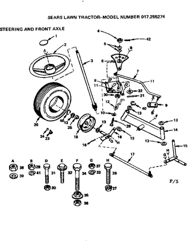 Steering and front axle