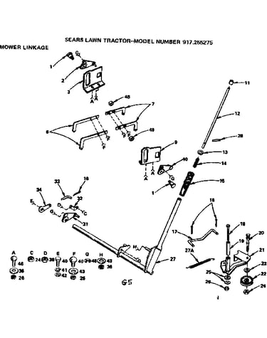 Mower linkage