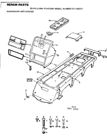 Dashboard and chassis