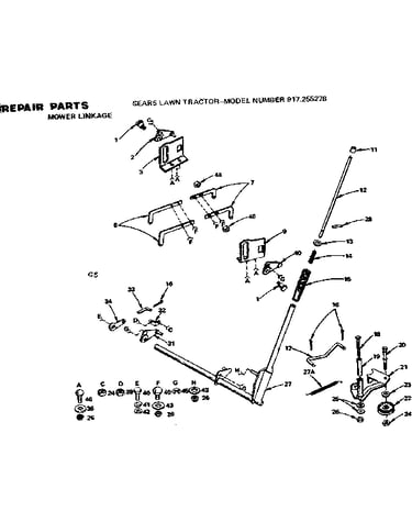 Mower linkage