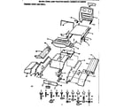 Craftsman 917255340 36 lawn tractor/fender, hood and grill diagram