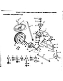 36 lawn tractor/steering and front axle