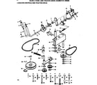 Craftsman 917255350 36 lawn tractor/variator controls and traction drive diagram