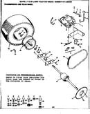 36 lawn tractor/transmission and rear wheel