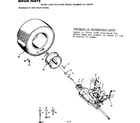 Craftsman 917255370 transaxle and rear wheel diagram
