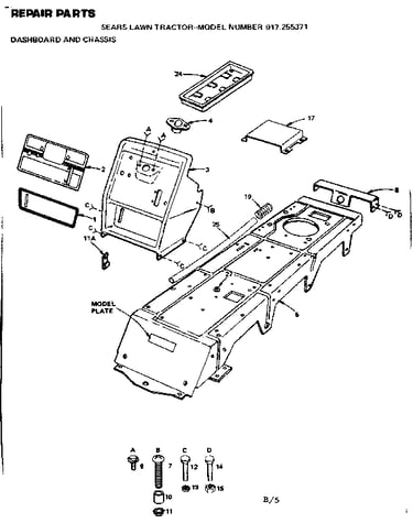 Dashboard and chassis