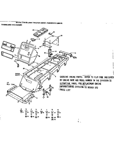 Dashboard and chassis