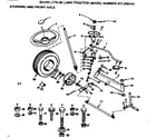 Craftsman 917255410 steering and front axle diagram