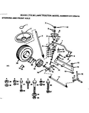 Steering and front axle