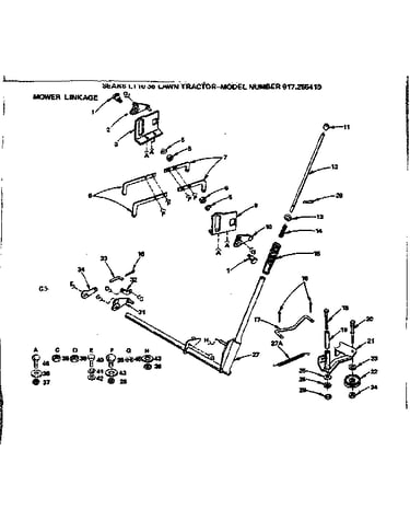 Mower linkage