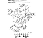 Craftsman S255411 dashboard and chassis diagram