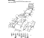 Craftsman S255411 fender, hood and grill diagram