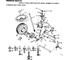 Craftsman S255411 steering and front axle diagram