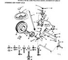 Craftsman 917255413 steering and front axle diagram