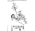 Craftsman 917255414 steering and front axle diagram