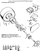 Transmission and rear wheel