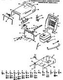 11 garden tractor/engine mount, hood and grill