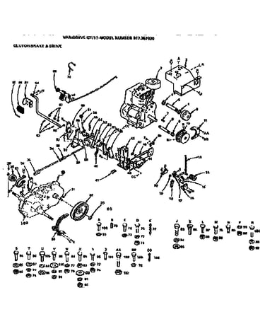 11 garden tractor/clutch-brake and drive