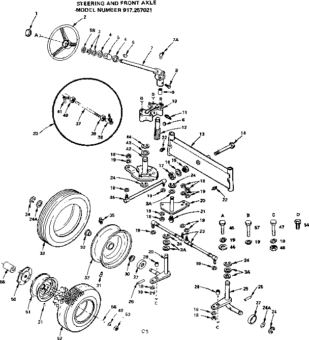 STEERING AND FRONT AXLE