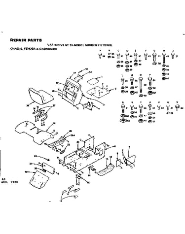 Chassis fender & dashboard
