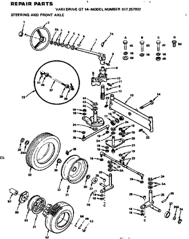 Steering and front axle