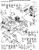 18 twin-garden tractor/main frame, dash and grill