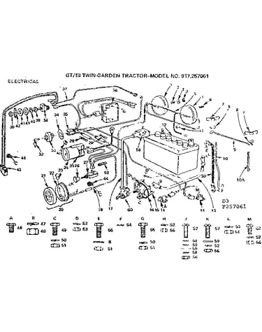 18 twin-garden tractor/electrical