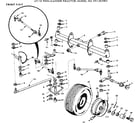 Craftsman 917257061 18 twin-garden tractor/front axle diagram