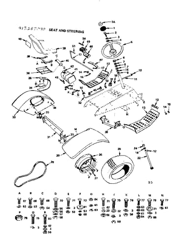 Seat and steering