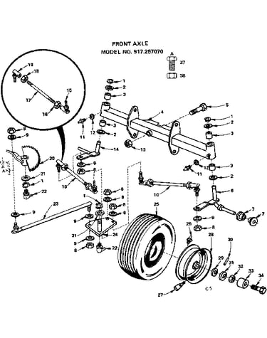 Front axle
