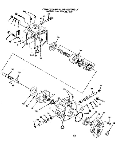 Hydrostatic pump assembly