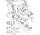 Craftsman 917257080 19.9 twin garden tractor/steering and final drive diagram