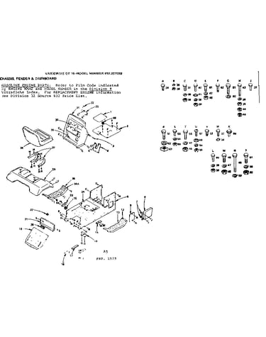 Chassis, fender & dashboard
