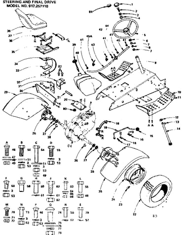 Steering and final drive