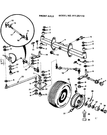Front axle