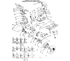 Craftsman 917257111 steering, and final drive diagram