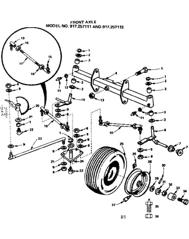 Front axle