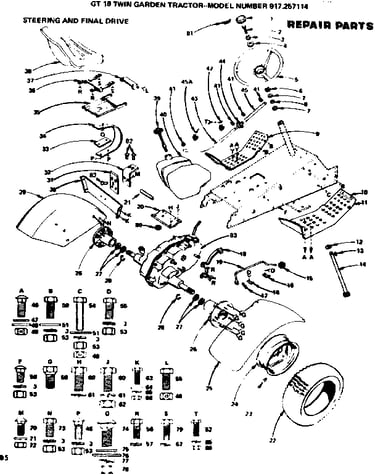 Steering and final drive