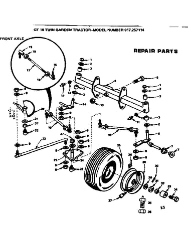 Front axle