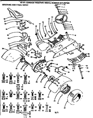 Steering, and final drive