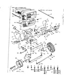 10 garden tractor/hood, grill and front axle