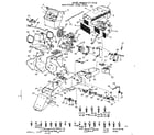 Craftsman 91725732 12 tractor/main frame, dash, grill diagram