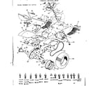 Craftsman 91725732 12 tractor/steering, and final drive diagram