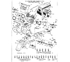 Craftsman 91725734 12 tractor/main frame, dash, grill diagram