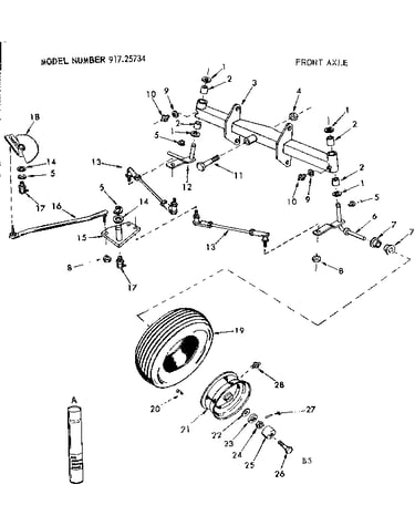 12 tractor/front axle