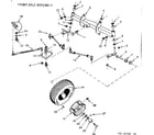 Craftsman 91725740 16 garden tractor/front axle assembly diagram