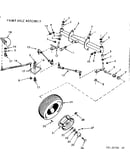 16 garden tractor/front axle assembly