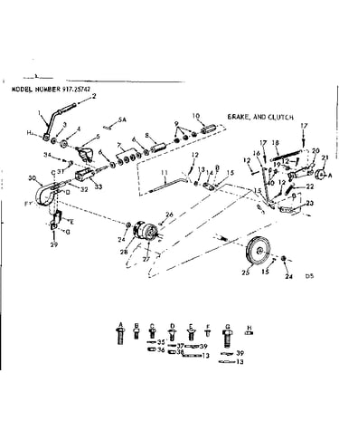 16 tractor/brake & clutch